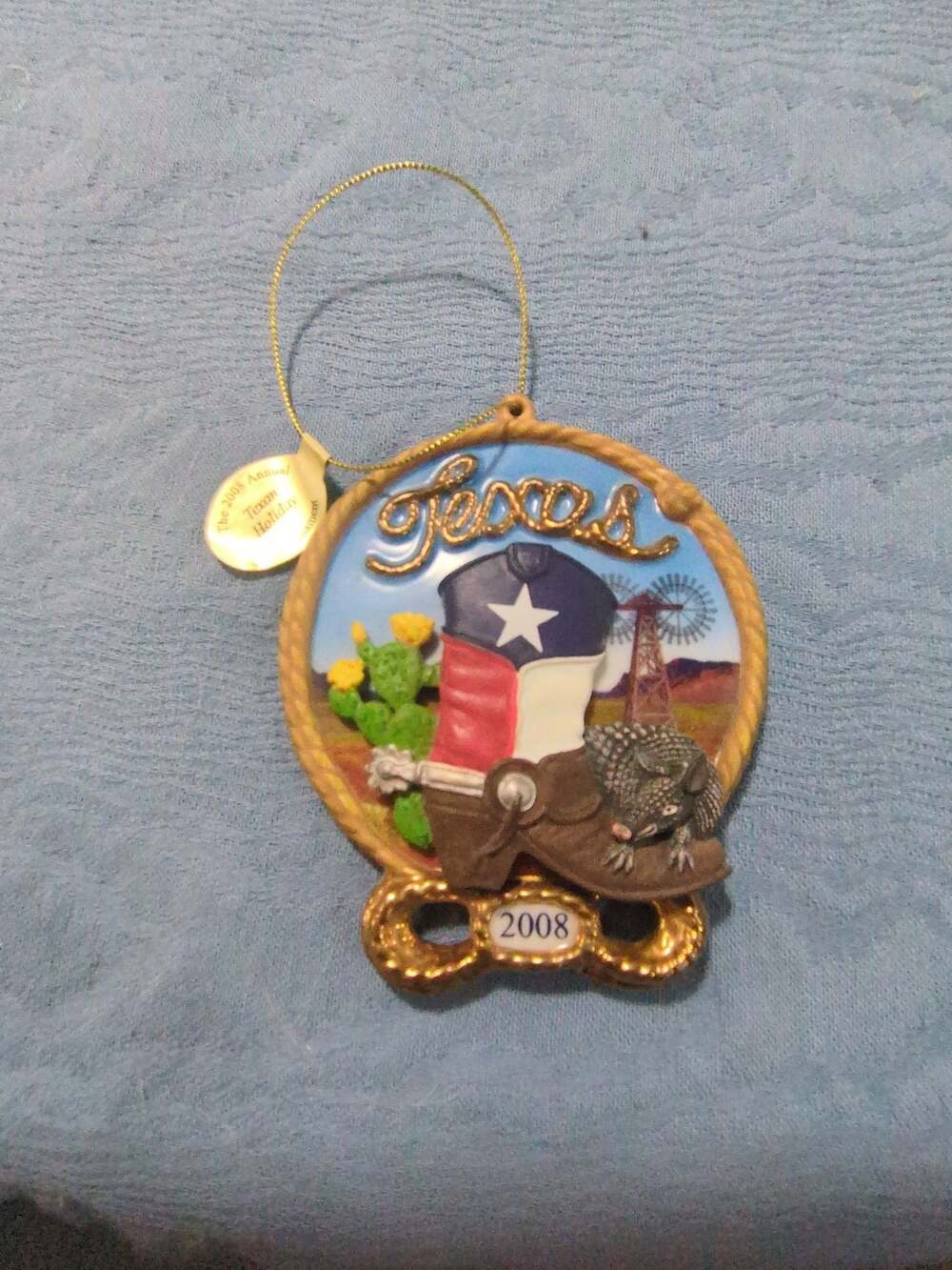 Danbury Mint 2008 Annual Texan Holiday Texas Ornament